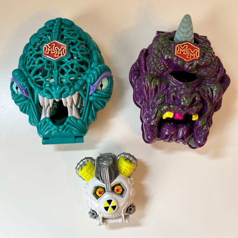 Vtg Mighty Max Cyclops, Versus Nuke, Ice Alien Doom Bluebird Playset No Figures